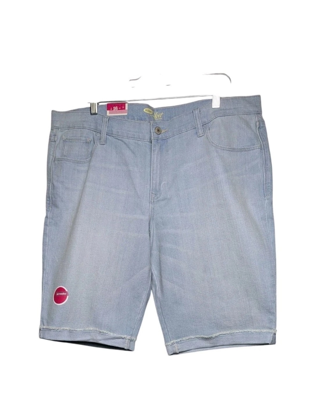 Old Navy The Flirt Light Blue Denim Women's Cuffed Bermuda Shorts
